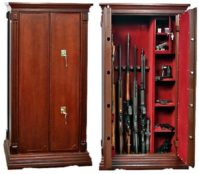 Оружейные с отделкой деревом