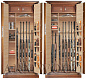 Oruzheynyy seyf s otdelkoy naturalnym derevom Armwood 757d32 EL Lux Plus.-фото_1