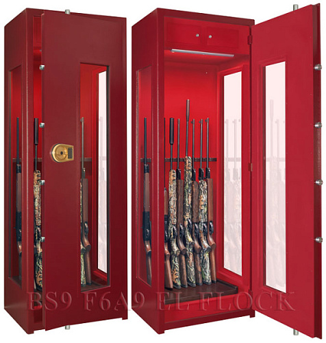 Oruzheynyy seyf s bronesteklami i podsvetkoy BS9 F6A9 El Flock