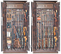 Oruzheynyy seyf s otdelkoy naturalnym derevom Armwood 757d32 EL Lux Plus.-фото_6