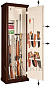 Oruzheynyy seyf s otdelkoy derevom Armwood 535 EL Primary-фото_2