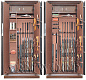 Oruzheynyy seyf s otdelkoy naturalnym derevom Armwood 757d32 EL Lux Plus.-фото_5