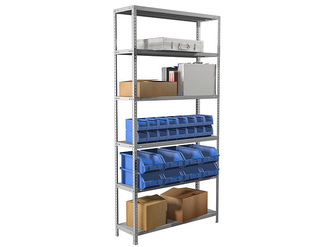 Stellazh metallicheskiy MS Standart 220/100x30/6